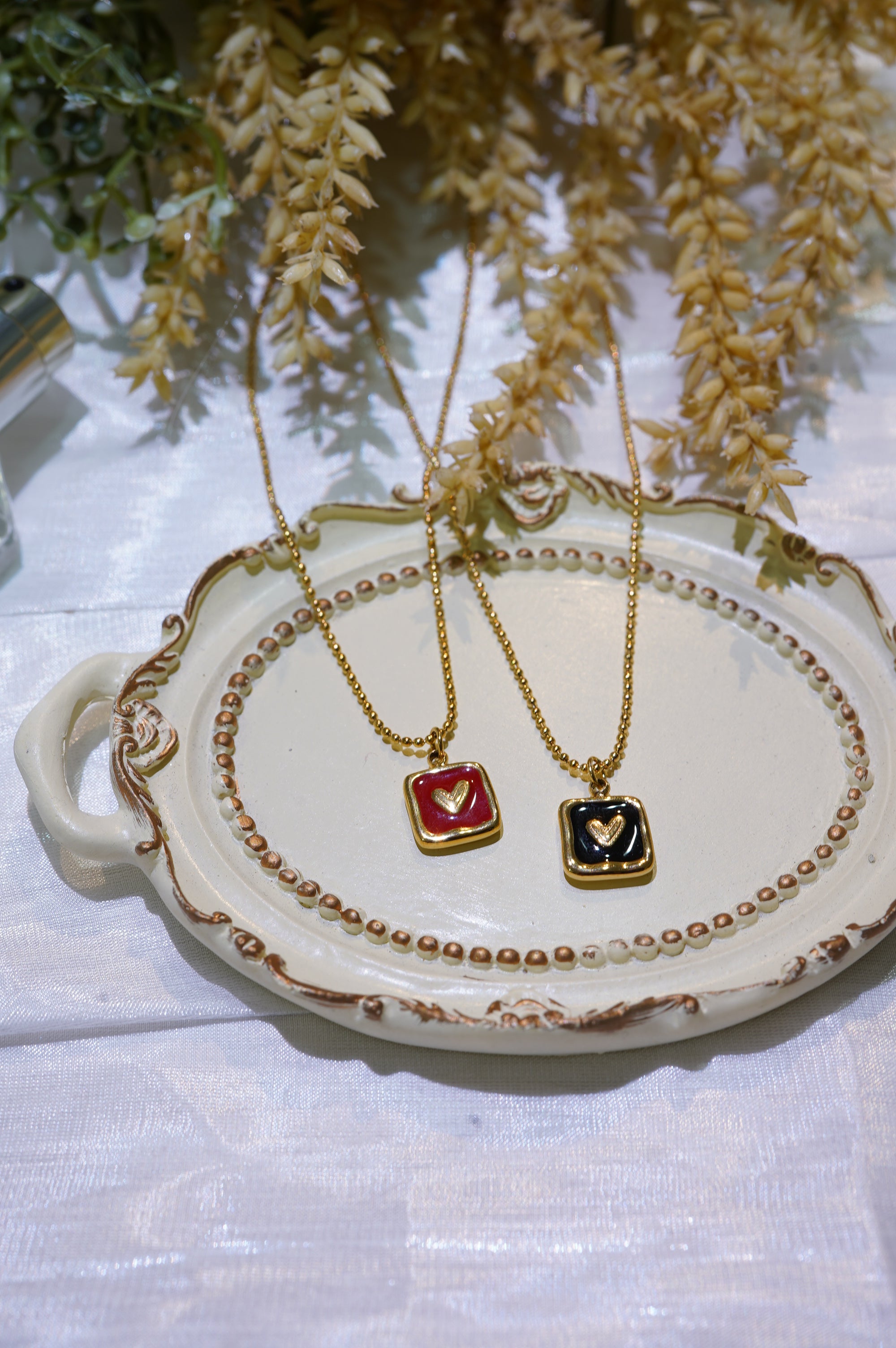 Square Heart Necklace