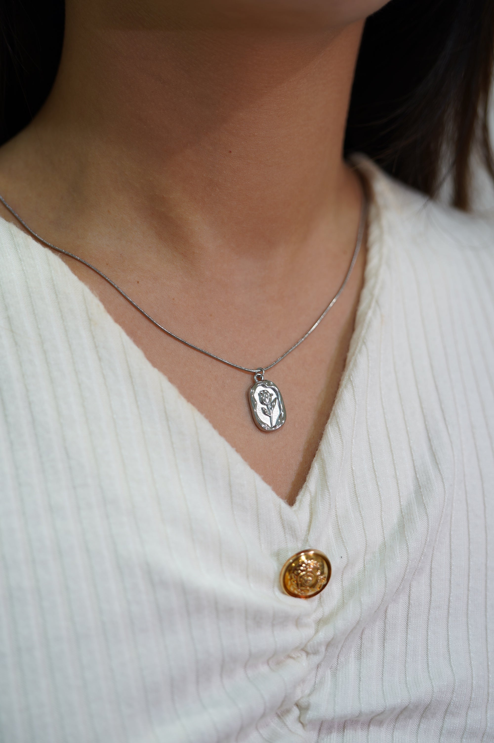 Handcrafted Rose Necklace