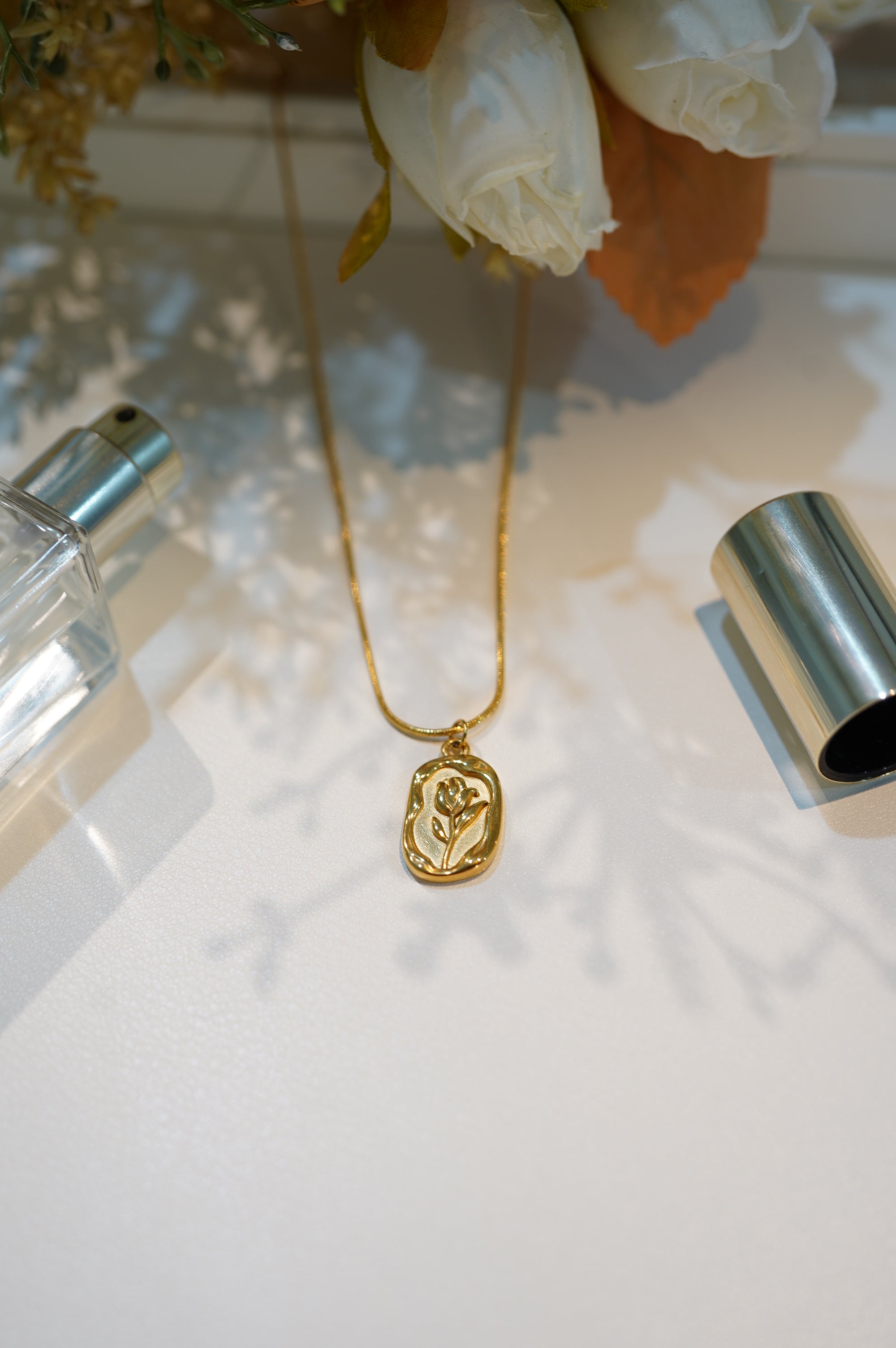 Handcrafted Rose Necklace